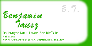 benjamin tausz business card